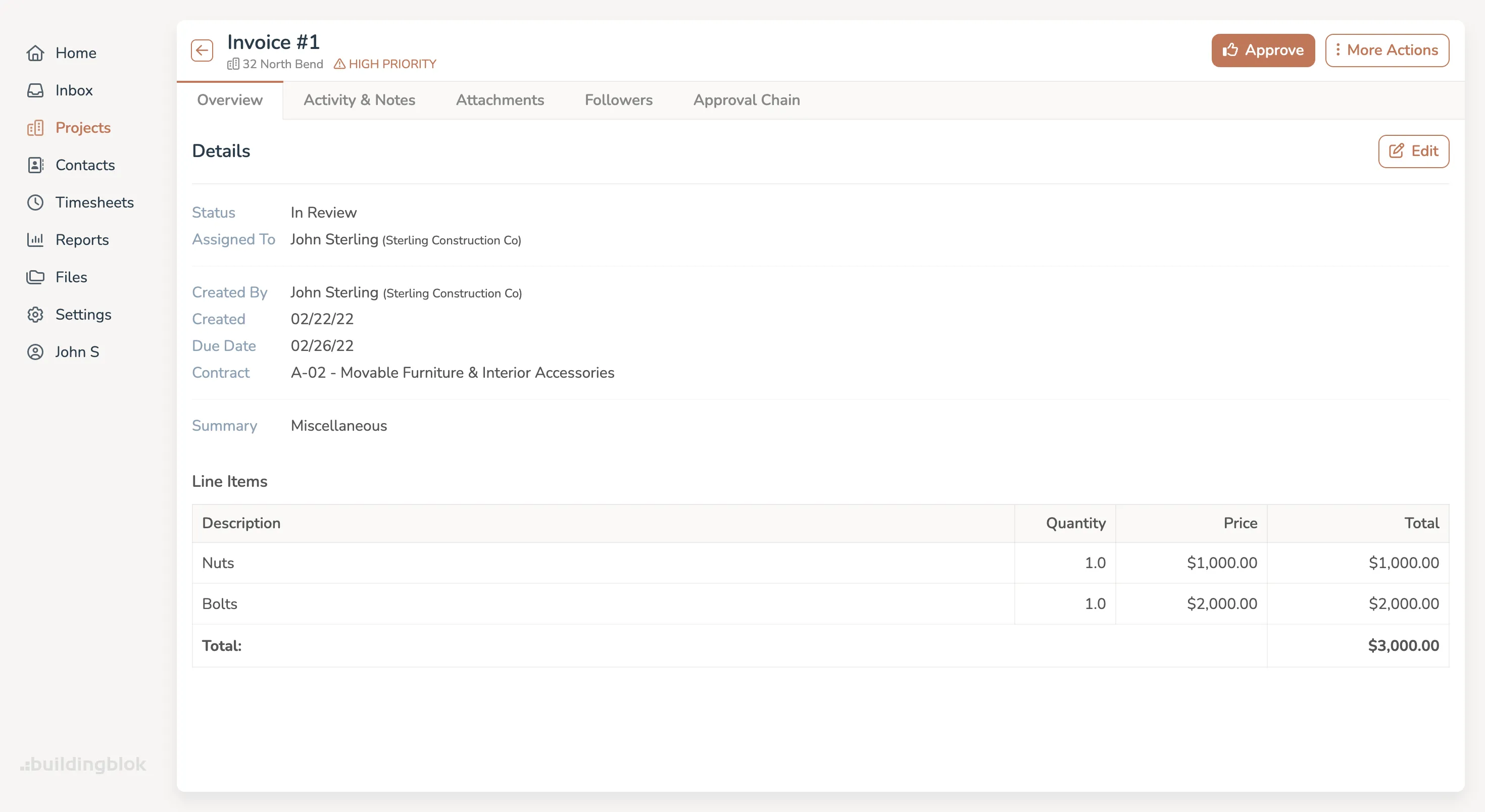 Construction Invoices Software Web