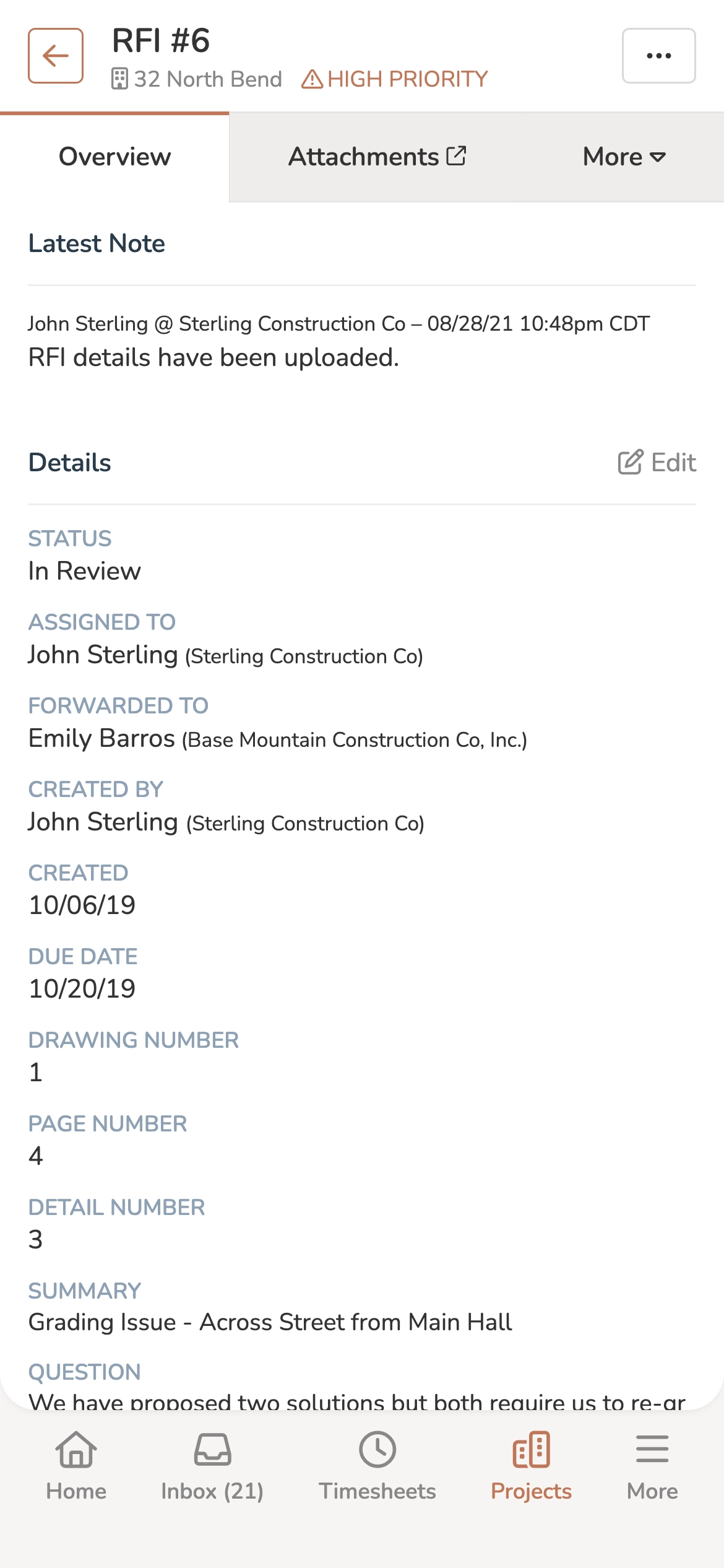 Construction RFIs Software Mobile
